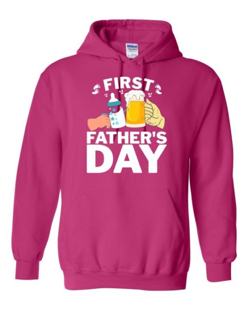 FIRST FATHERS DAY  - Cotton Ouaté Kangourou (Unisexe) Pour Adulte