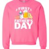 FIRST FATHERS DAY  - Adult Crew Neck Sweatshirt (Unisex)