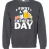 FIRST FATHERS DAY  - Adult Crew Neck Sweatshirt (Unisex)