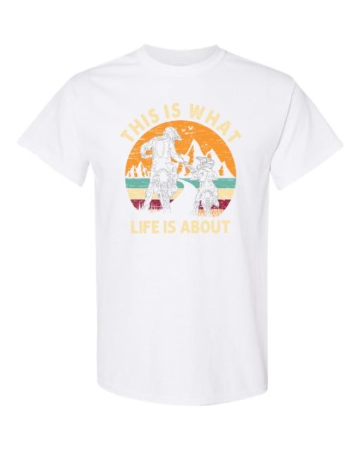 THIS IS WHAT LIFE IS ABOUT  - Adult Round-neck T-shirt