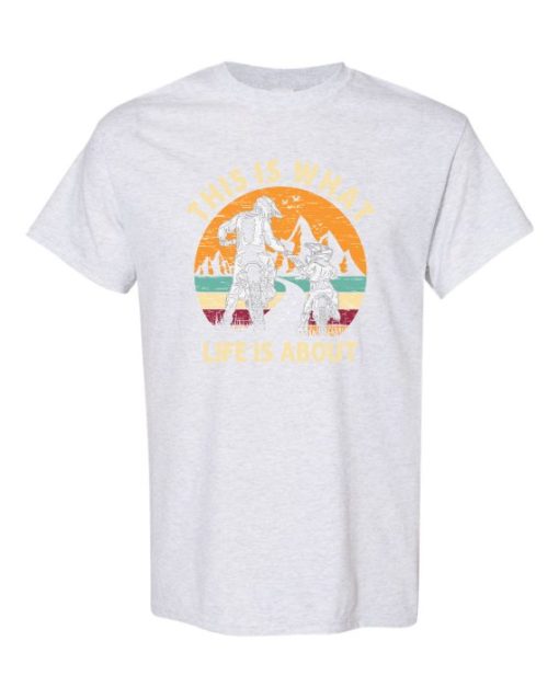 THIS IS WHAT LIFE IS ABOUT  - Adult Round-neck T-shirt