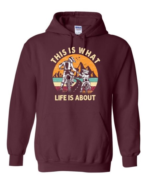 THIS IS WHAT LIFE IS ABOUT  - Adult Hooded Sweatshirt (Unisex)