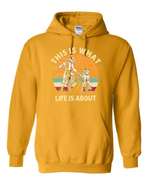 THIS IS WHAT LIFE IS ABOUT  - Adult Hooded Sweatshirt (Unisex)