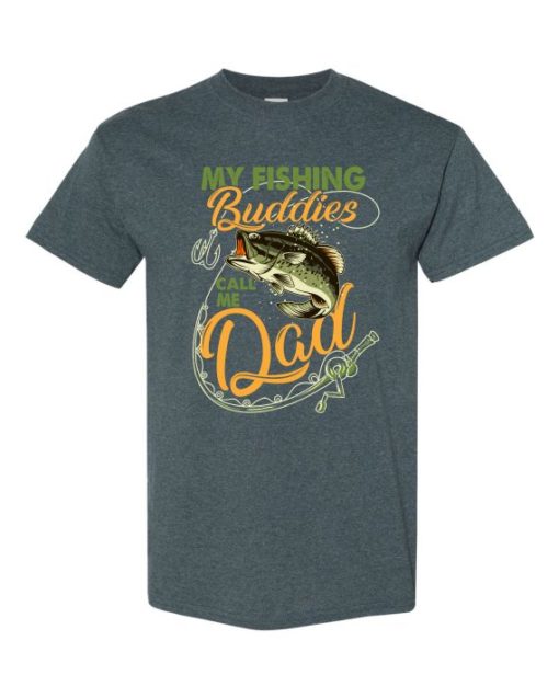 MY FISHING BUDDIES  - T-shirt Col Rond Pour Adultes