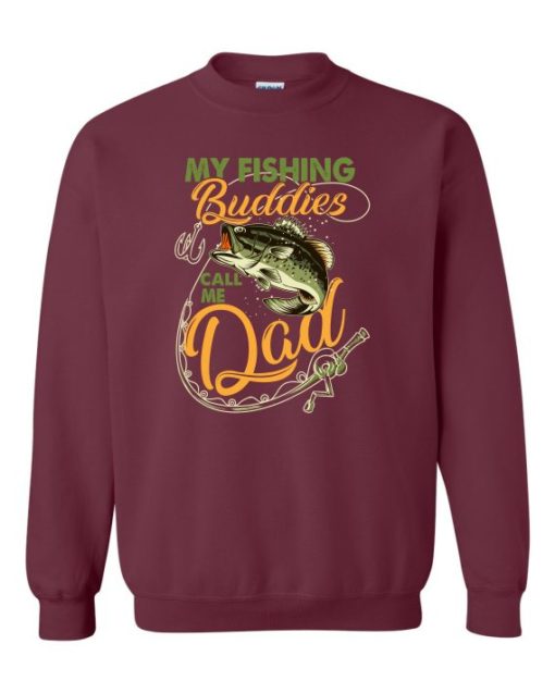 MY FISHING BUDDIES  - Adult Crew Neck Sweatshirt (Unisex)