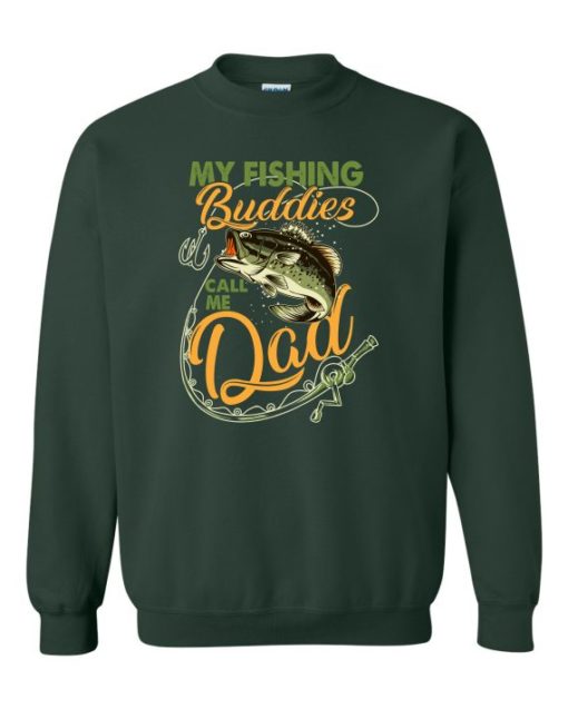 MY FISHING BUDDIES  - Adult Crew Neck Sweatshirt (Unisex)