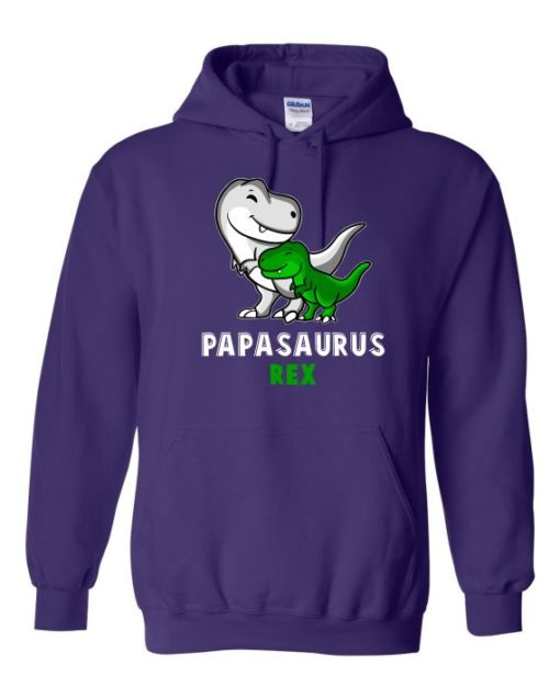 PAPASAURUS REX  - Cotton Ouaté Kangourou (Unisexe) Pour Adulte