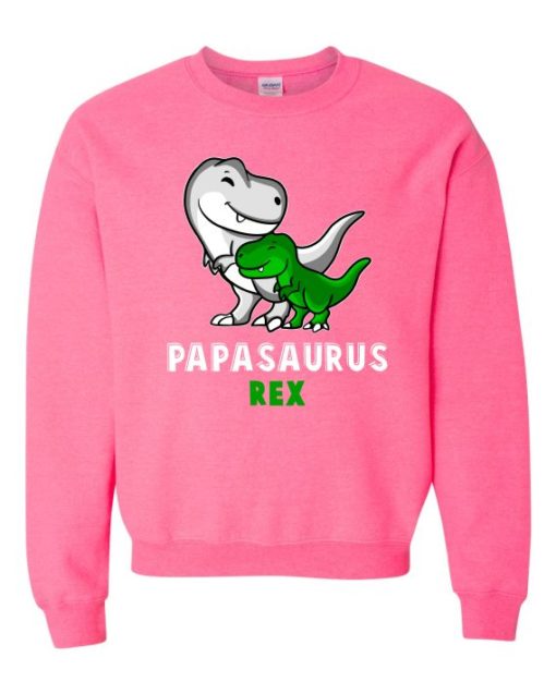 PAPASAURUS REX  - Adult Crew Neck Sweatshirt (Unisex)