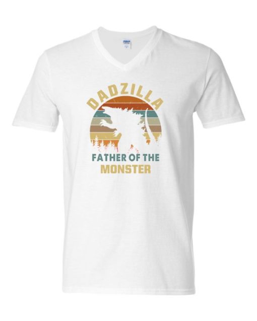 DADZZILLA - Adult V-neck T-shirt