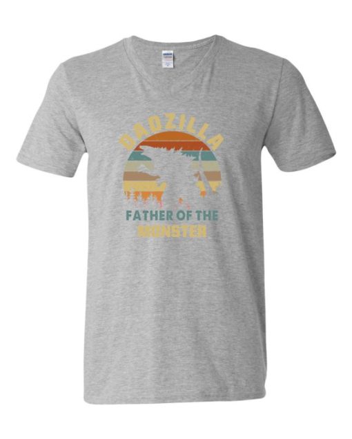 DADZZILLA - Adult V-neck T-shirt