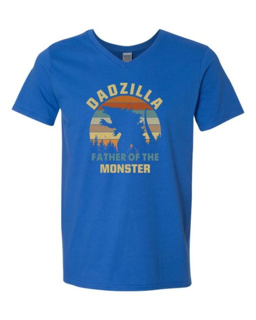DADZZILLA - Adult V-neck T-shirt