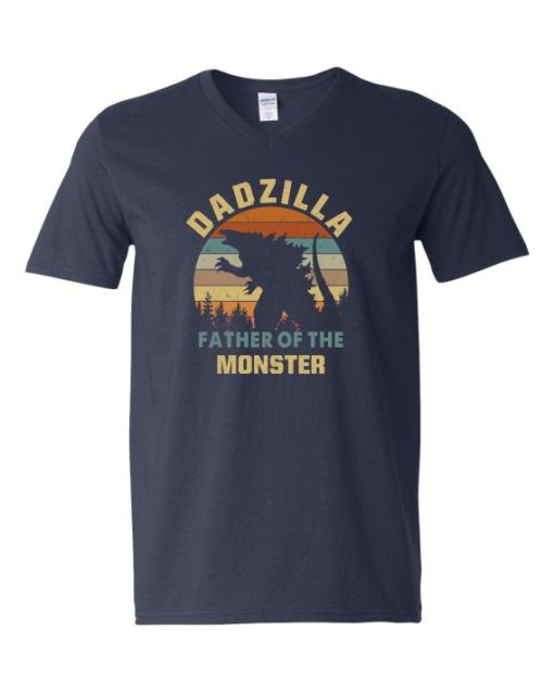 DADZZILLA - Adult V-neck T-shirt