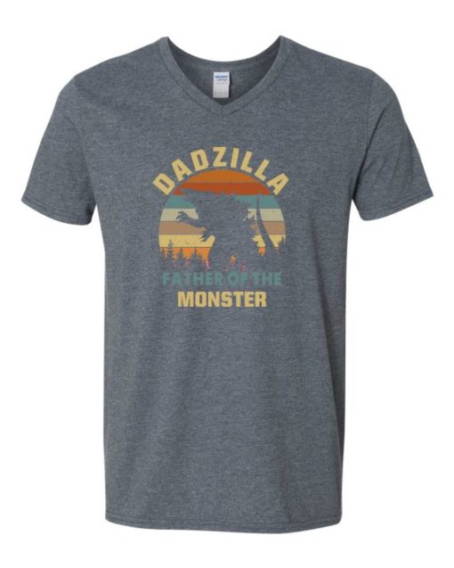 DADZZILLA - Adult V-neck T-shirt