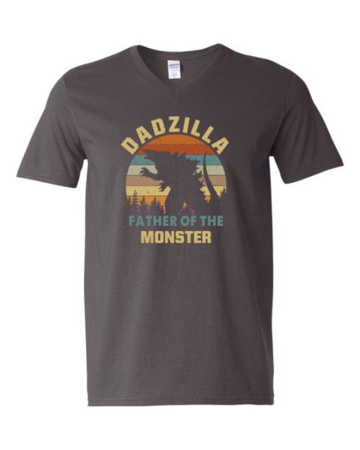DADZZILLA - Adult V-neck T-shirt