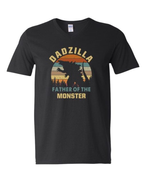 DADZZILLA - Adult V-neck T-shirt