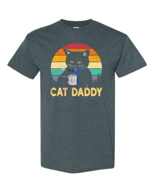 CAT DADDY  - T-shirt Col Rond Pour Adultes
