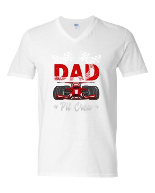 DAD PIT CREW  - Adult V-neck T-shirt