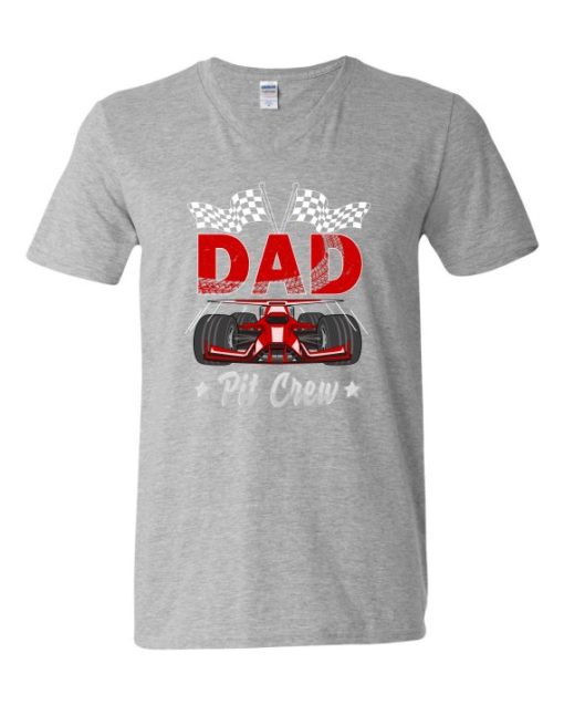 DAD PIT CREW  - Adult V-neck T-shirt
