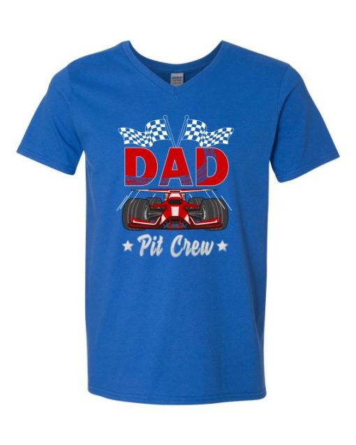 DAD PIT CREW  - Adult V-neck T-shirt