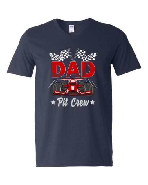 DAD PIT CREW  - Adult V-neck T-shirt
