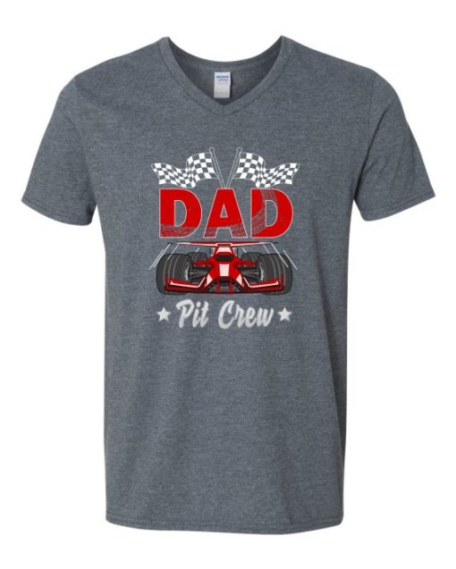 DAD PIT CREW  - Adult V-neck T-shirt