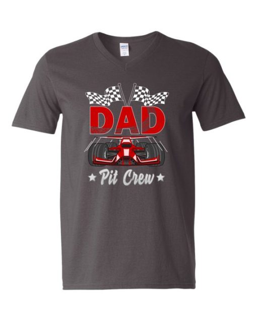 DAD PIT CREW  - Adult V-neck T-shirt