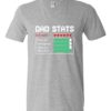 DAD STATS  - T-shirt Col V Pour Adultes