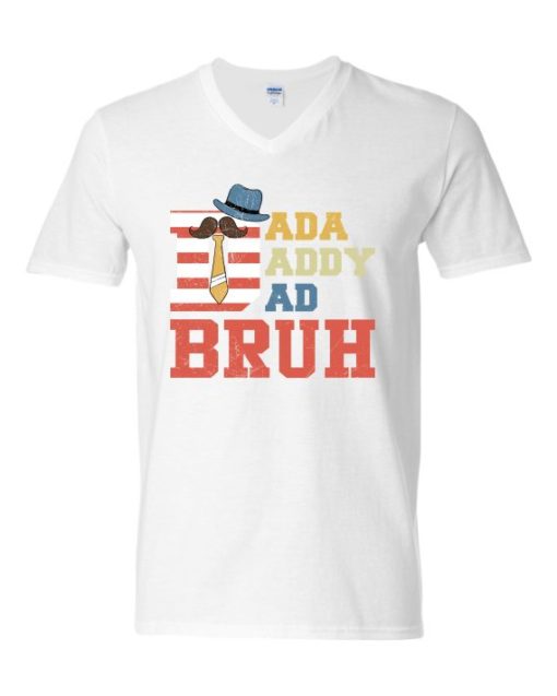 DADDY BRUH  - T-shirt Col V Pour Adultes