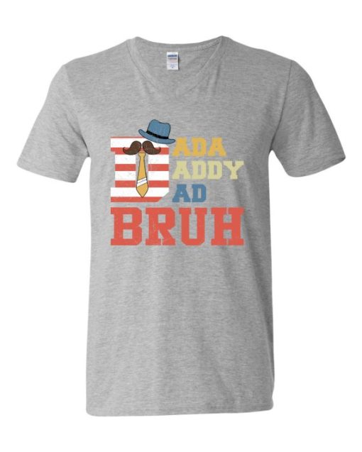 DADDY BRUH  - T-shirt Col V Pour Adultes
