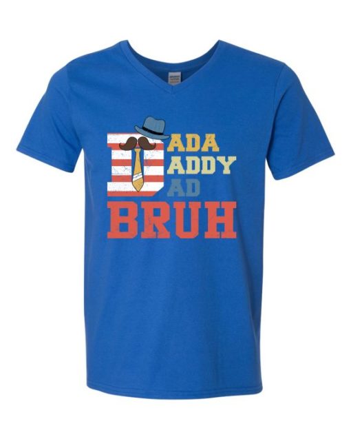 DADDY BRUH  - T-shirt Col V Pour Adultes
