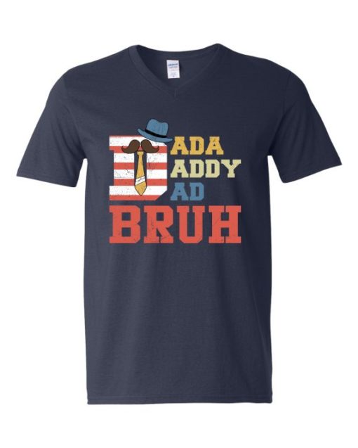 DADDY BRUH  - T-shirt Col V Pour Adultes
