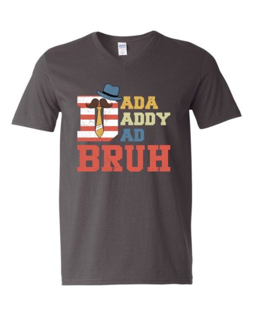DADDY BRUH  - T-shirt Col V Pour Adultes