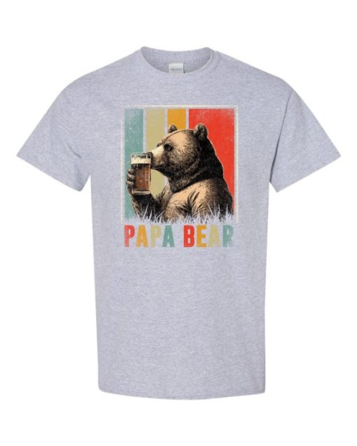 PAPA BEAR  - Adult Round-neck T-shirt