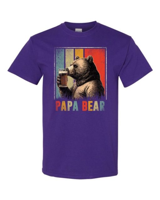 PAPA BEAR  - Adult Round-neck T-shirt