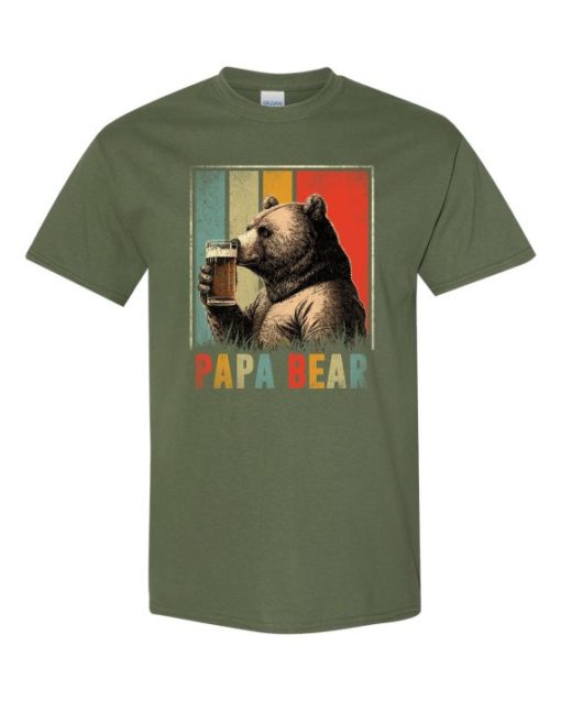 PAPA BEAR  - Adult Round-neck T-shirt