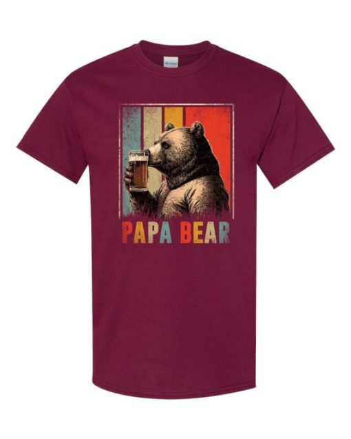 PAPA BEAR  - Adult Round-neck T-shirt