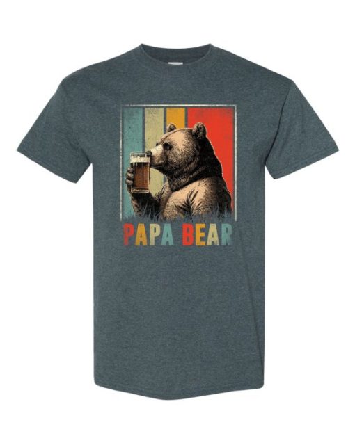 PAPA BEAR  - Adult Round-neck T-shirt