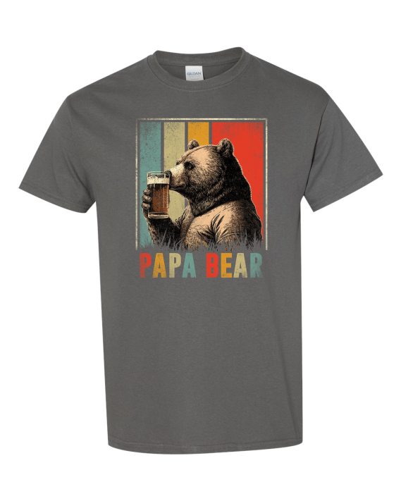PAPA BEAR  - T-shirt Col Rond Pour Adultes