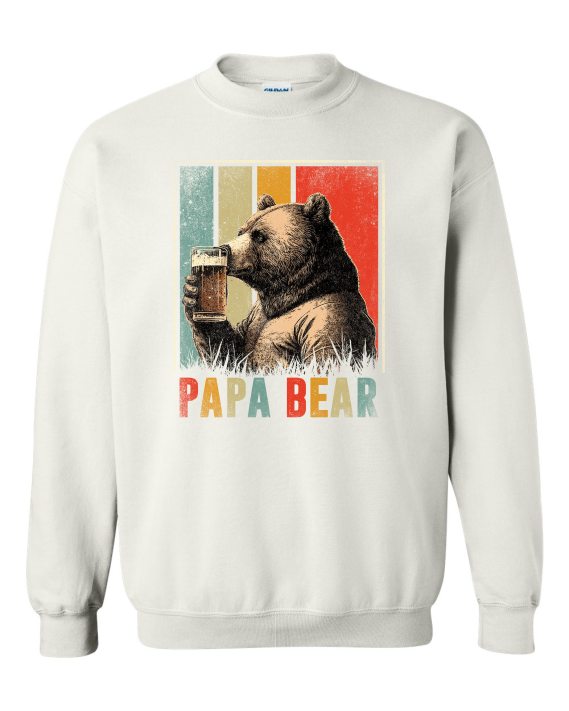 PAPA BEAR  - Cotton Ouaté Col Rond (Unisexe) Pour Adultes