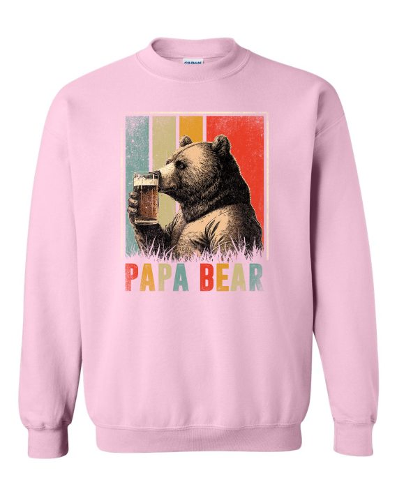PAPA BEAR  - Cotton Ouaté Col Rond (Unisexe) Pour Adultes