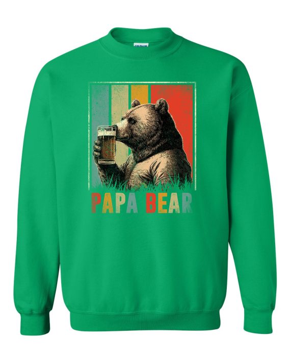 PAPA BEAR  - Cotton Ouaté Col Rond (Unisexe) Pour Adultes