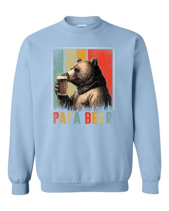 PAPA BEAR  - Cotton Ouaté Col Rond (Unisexe) Pour Adultes