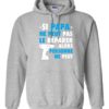 SI PAPA NE PEUT PAS WHITE  - Adult Hooded Sweatshirt (Unisex)