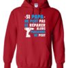 SI PAPA NE PEUT PAS WHITE  - Adult Hooded Sweatshirt (Unisex)