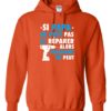 SI PAPA NE PEUT PAS WHITE  - Adult Hooded Sweatshirt (Unisex)