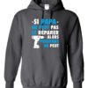 SI PAPA NE PEUT PAS WHITE  - Adult Hooded Sweatshirt (Unisex)