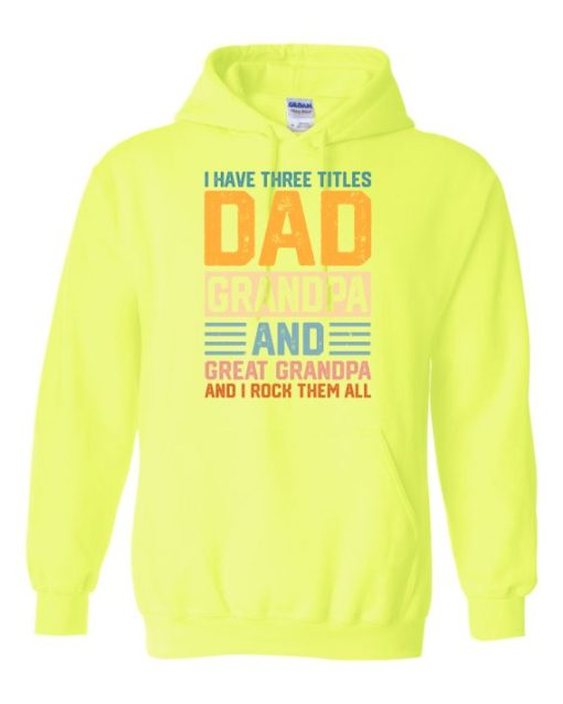 THREE TITLES DAD - Cotton Ouaté Kangourou (Unisexe) Pour Adulte