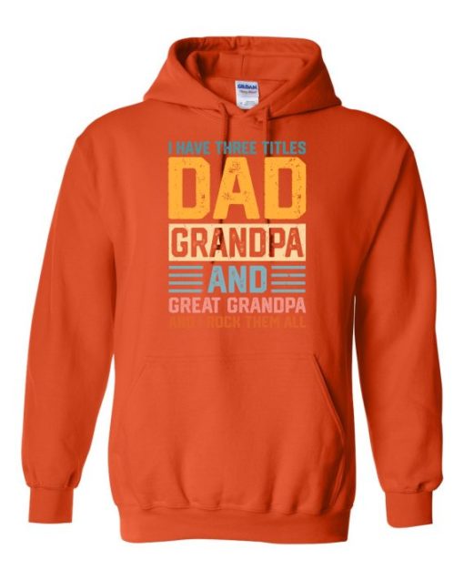 THREE TITLES DAD - Cotton Ouaté Kangourou (Unisexe) Pour Adulte
