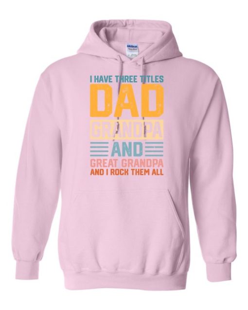 THREE TITLES DAD - Cotton Ouaté Kangourou (Unisexe) Pour Adulte