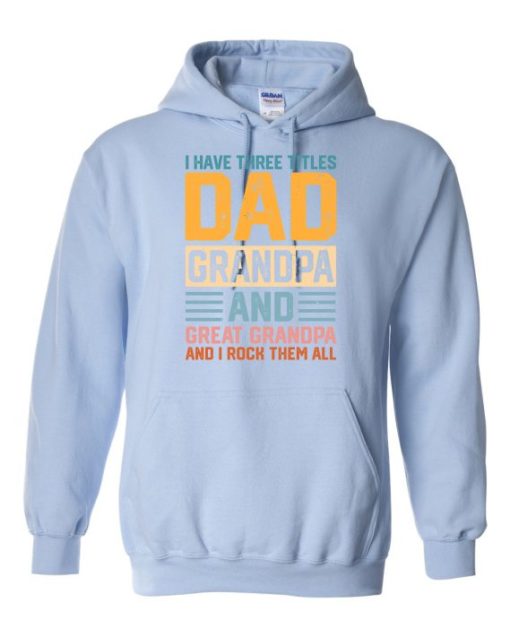 THREE TITLES DAD - Cotton Ouaté Kangourou (Unisexe) Pour Adulte